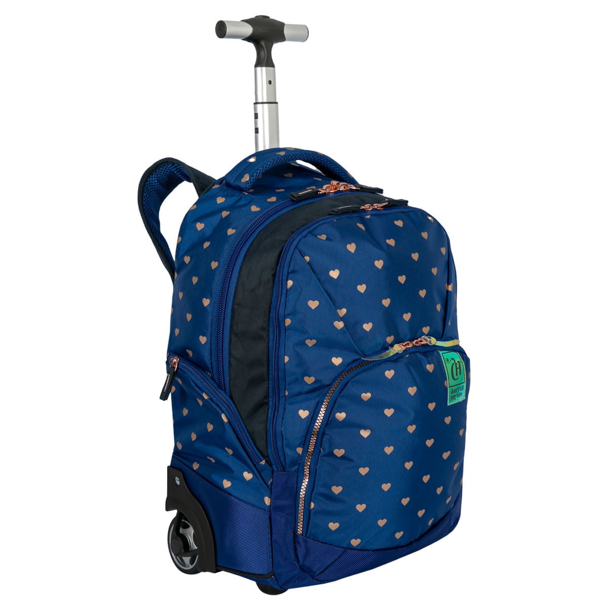 Mochila Sestini com Carrinho Capricho Wishes Azul - Ref 076044-04