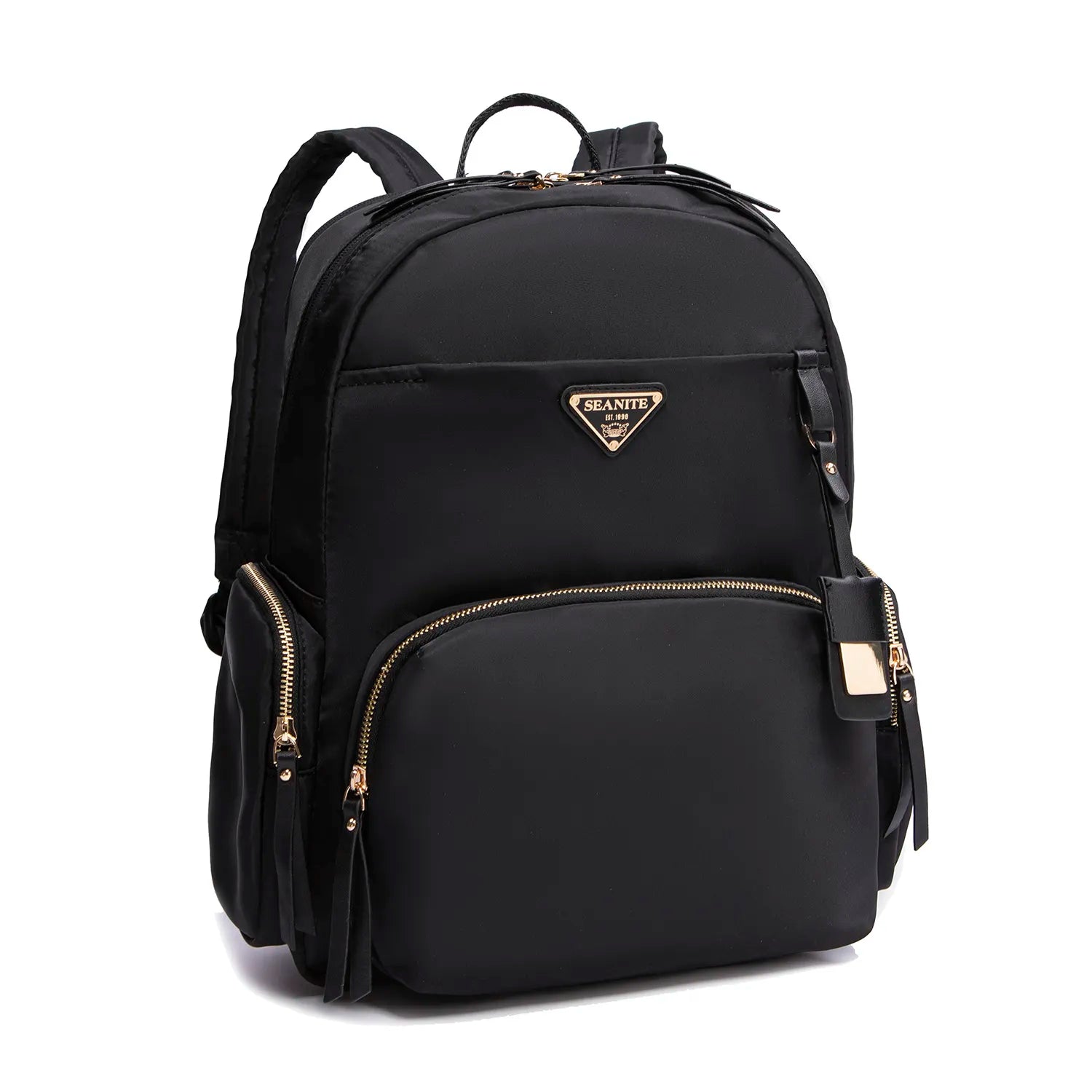 Mochila Feminina Notebook Preta Seanite
