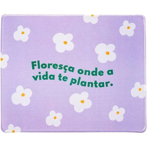 Mouse Pad Positive Vibes Flores - Leo Arte