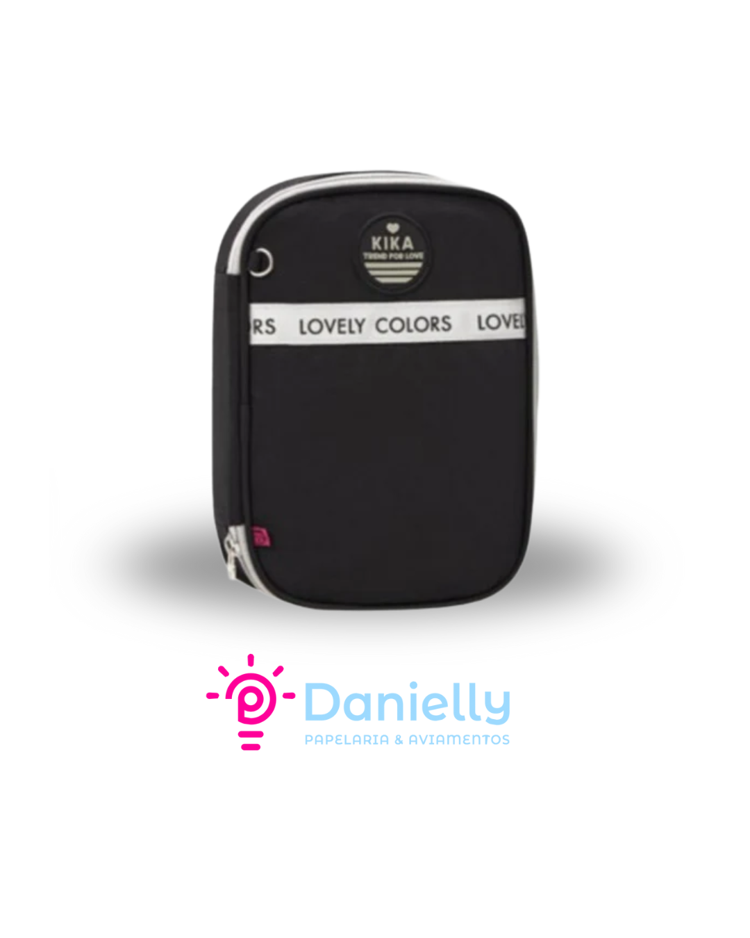 Estojo Box Kika Lovely Cinza KK2536